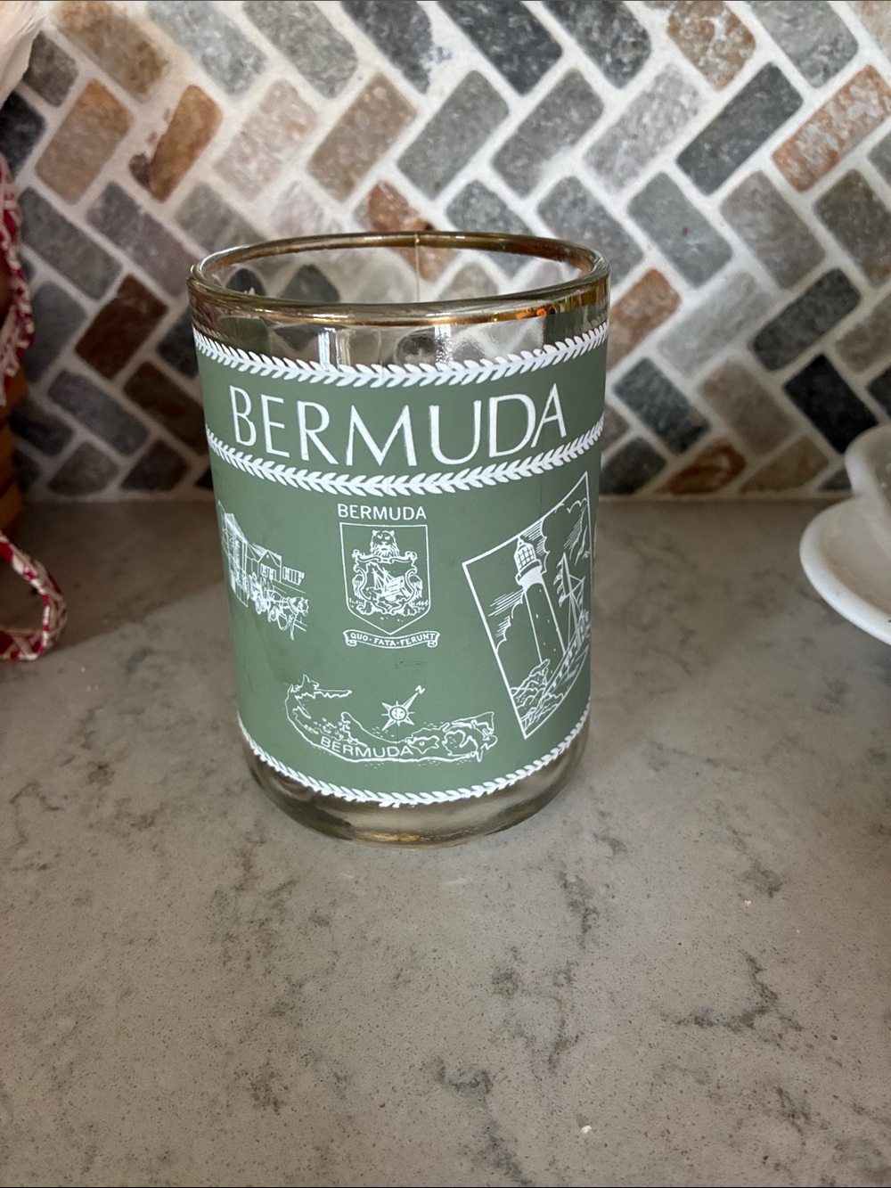 Vintage Bermuda Glass Mug